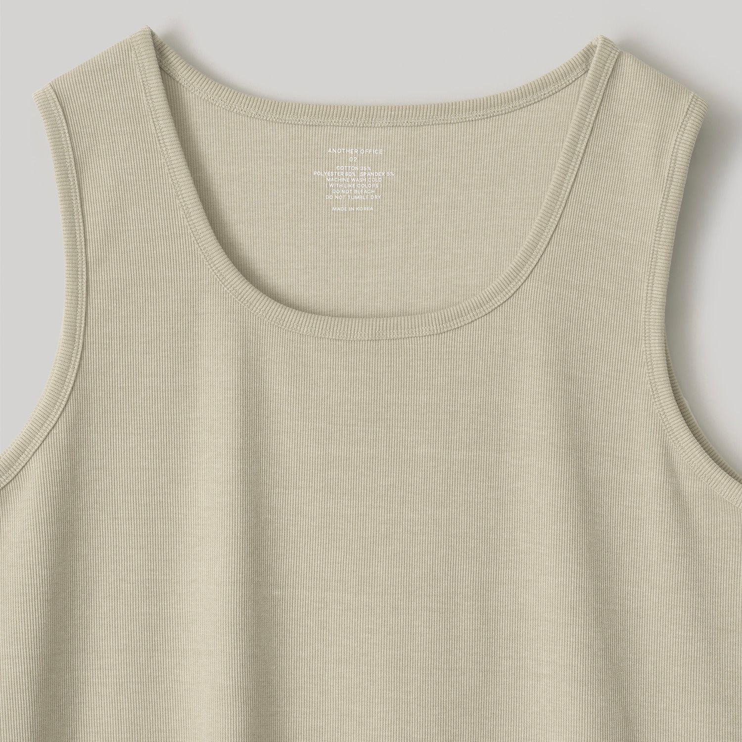 【残り一点】Dyed Ribbed Scoop Neck Tank