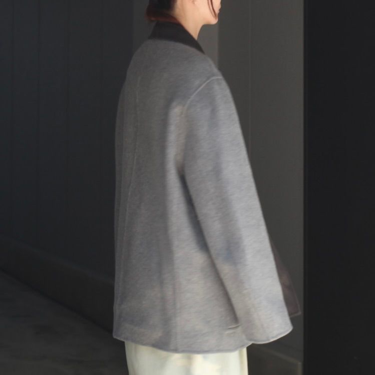 【残り一点】Wool/Cashmere Reversible Peak Lapel Jacket