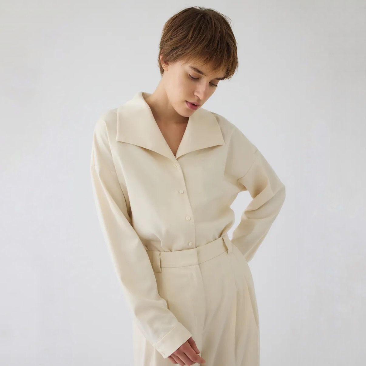 【残り一点】Collar Loose Wide SH