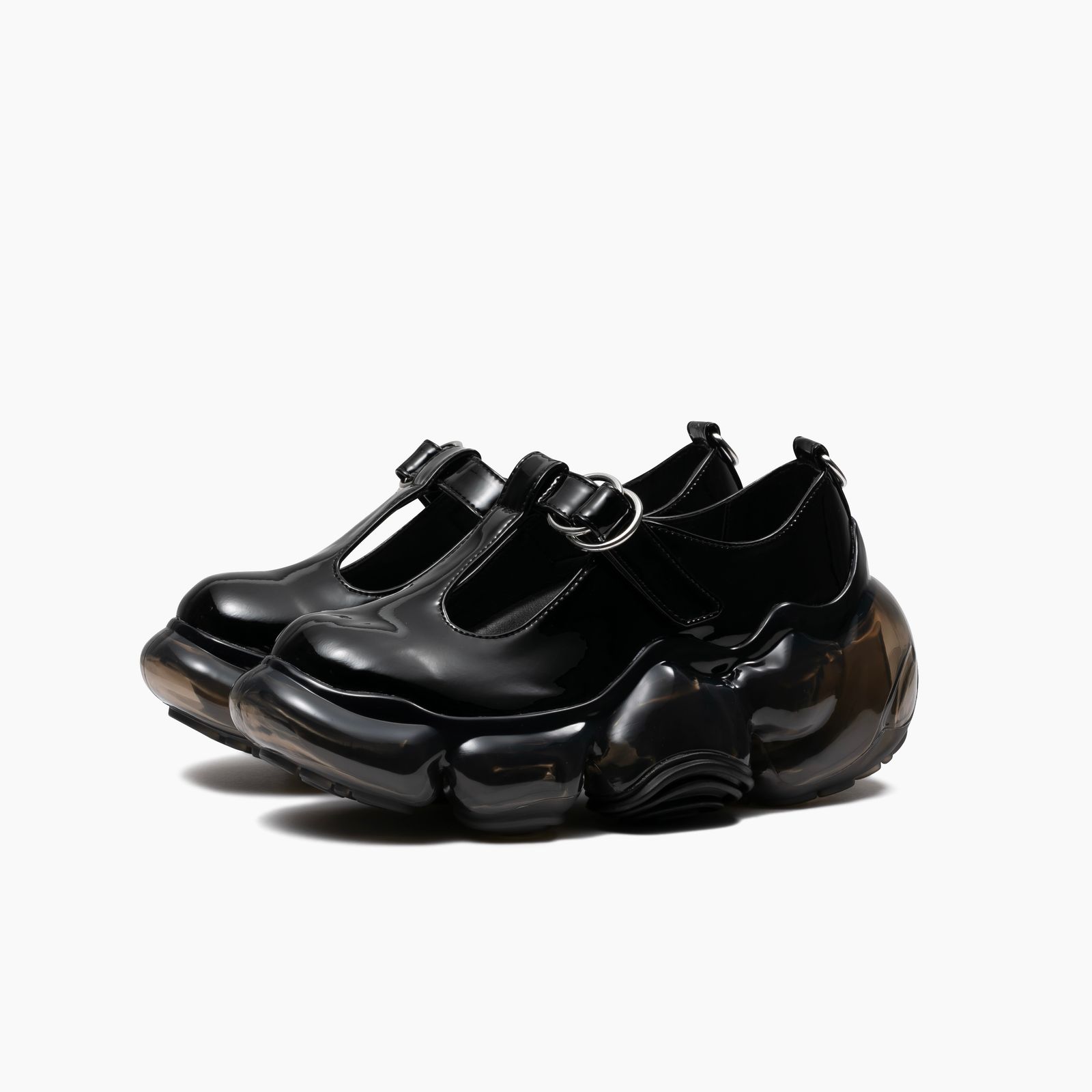 【残り一点】Moopie T Mary Jane(BLACK ENAMEL×BLACK)