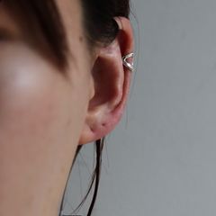 【残りわずか】Minimal Anchor Ear Cuff(WHITE_片耳用)