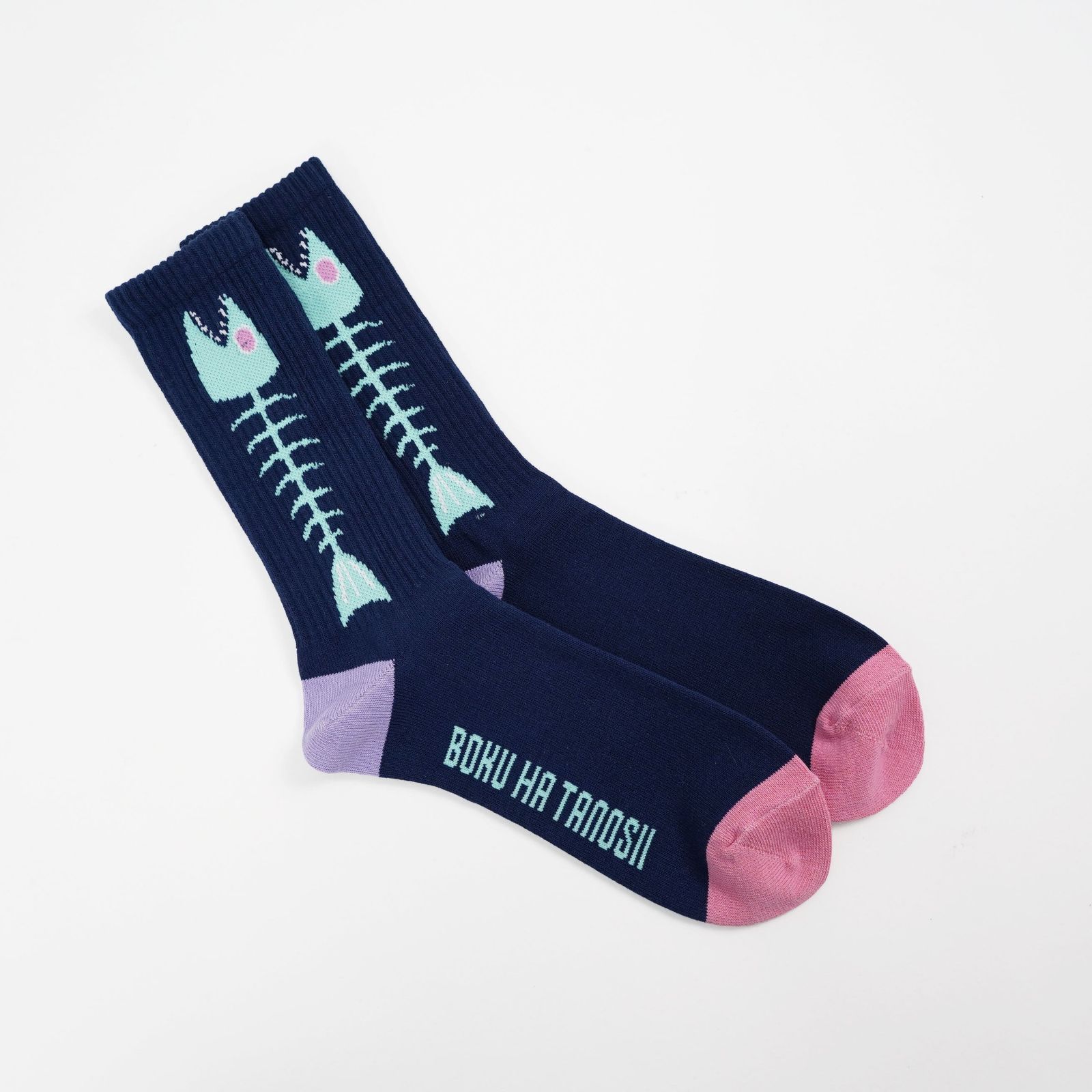【残りわずか】Boku Tano Socks(魚骨)