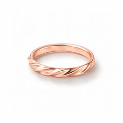 【お取り寄せ注文可能】Half Twist Ring M(K18 PINK GOLD)