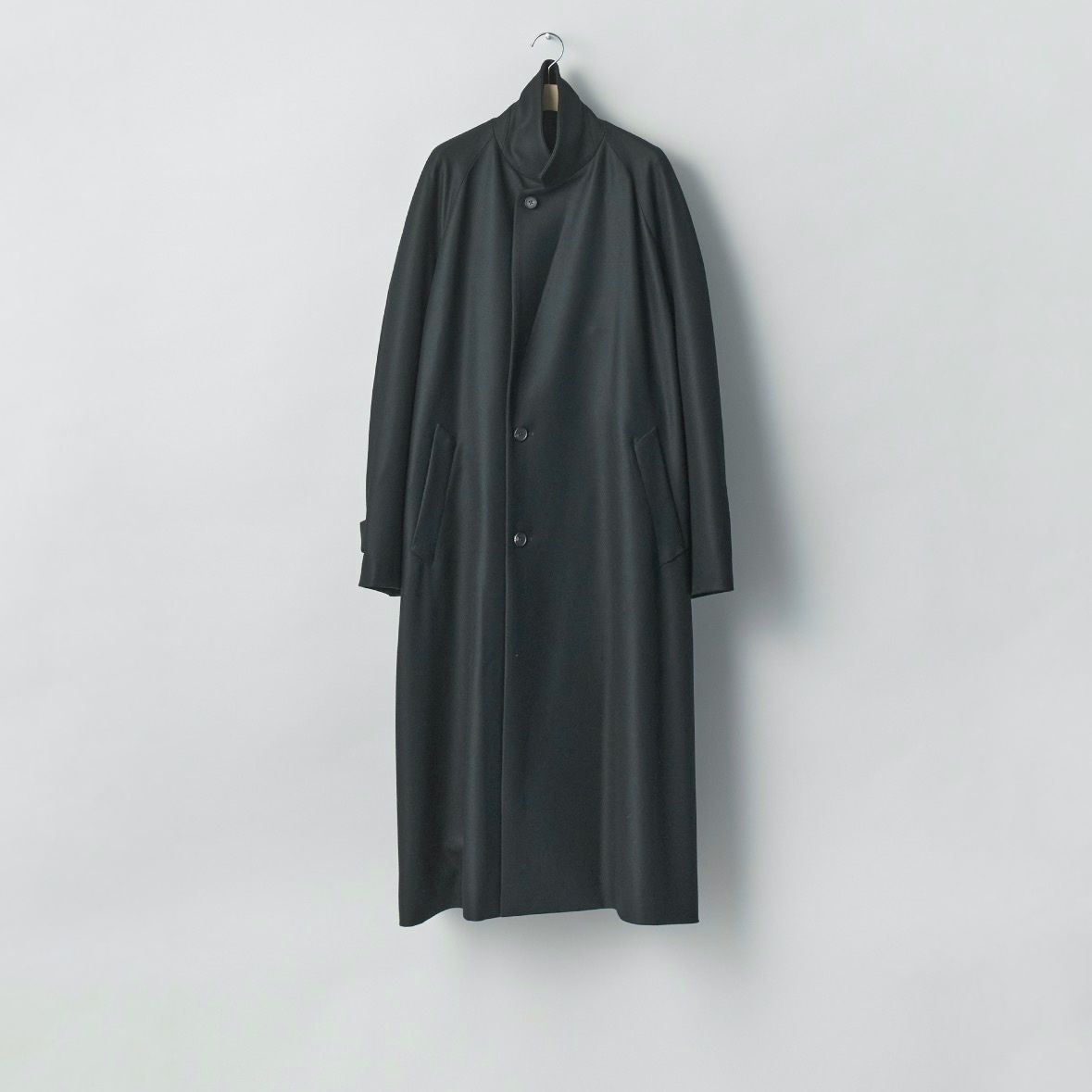 【残りわずか】Compressed Flannel Raglan Sleeve Notch Lapel Coat