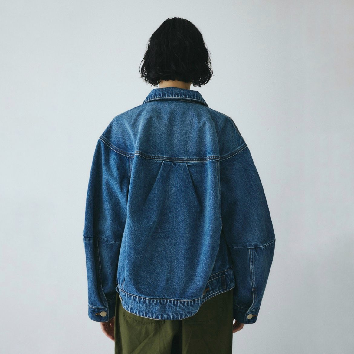 【残り一点】Round Form Denim Jacket