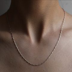 【残り一点】Cylinder Bar ＆ Link Chain_Twist(SILVER)