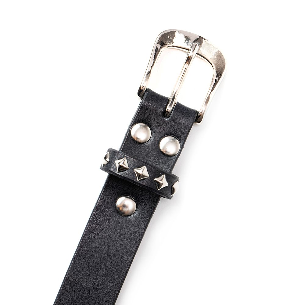 【残り一点】Studs Leather Narrow Belt