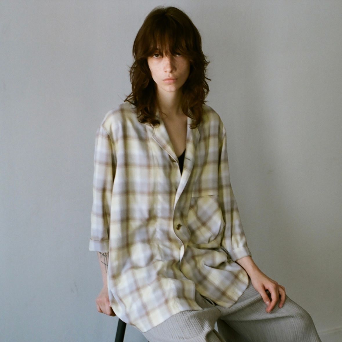 【残り一点】Open Collar S/S Shirt