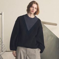 【残り一点】Prime Over V Switching Knit Pull Over