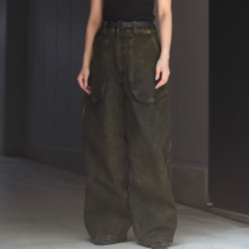 【残り一点】Black Stained Duck Pants