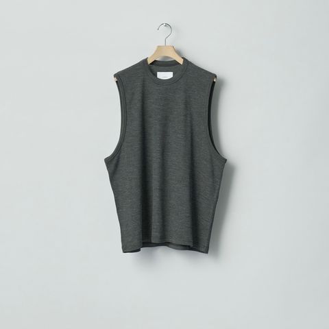 【残り一点】Fine Wool Oversized No Sleeve Tee