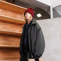 【残り一点】リサイクルナイロンジップアップブルゾン