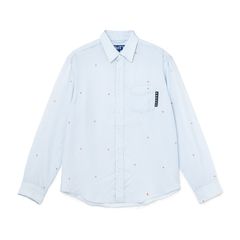 【残り一点】Printed Sparkle Striped Shirt