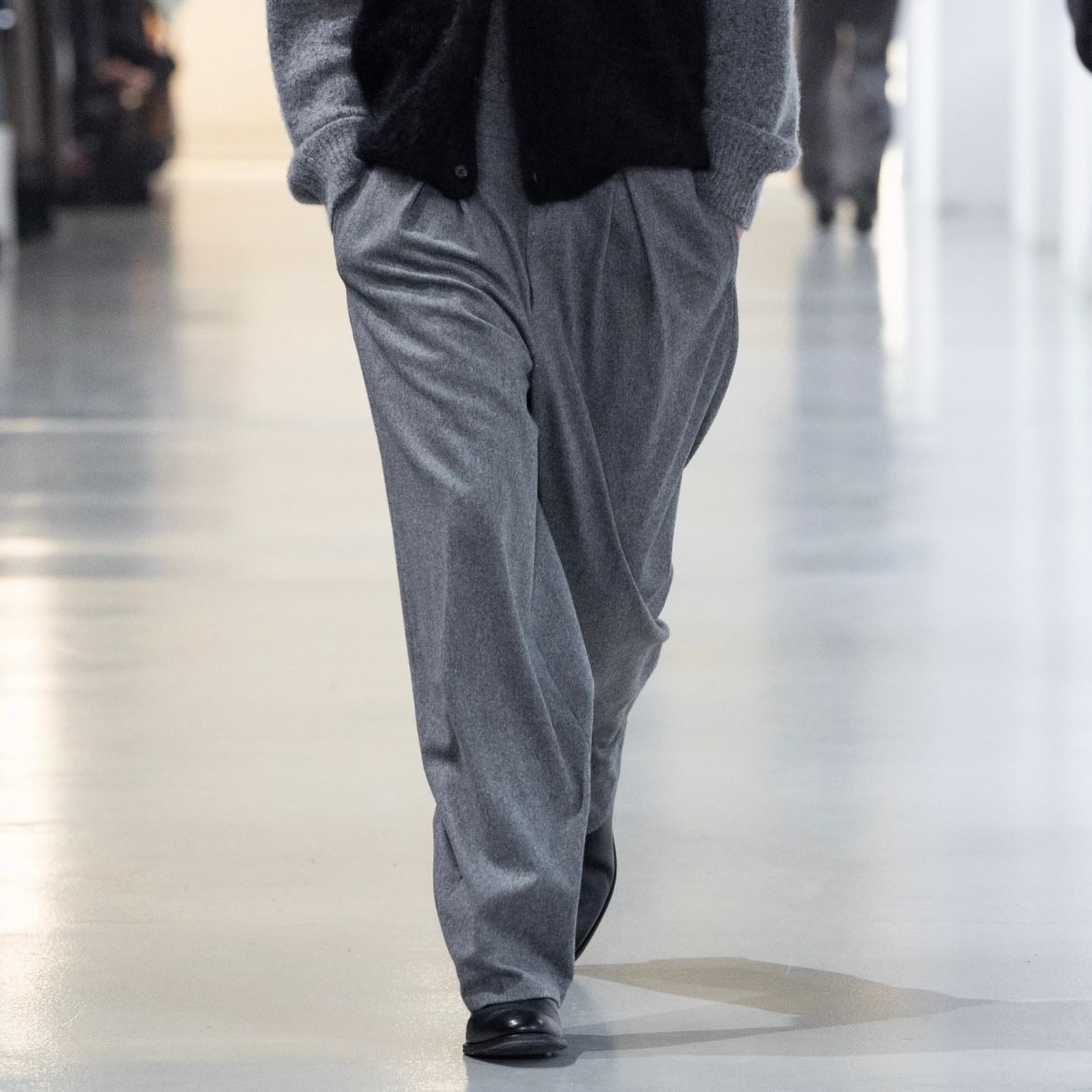【残り一点】W/CA Beaver Easy Wide Trousers