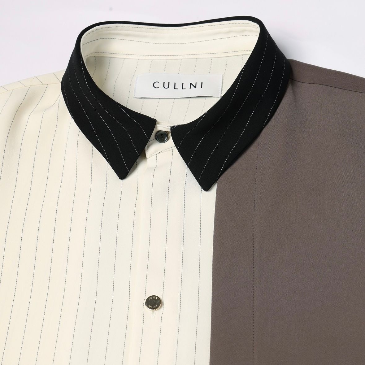 【残り一点】Double Satin Asymmetrical Layered Shirt