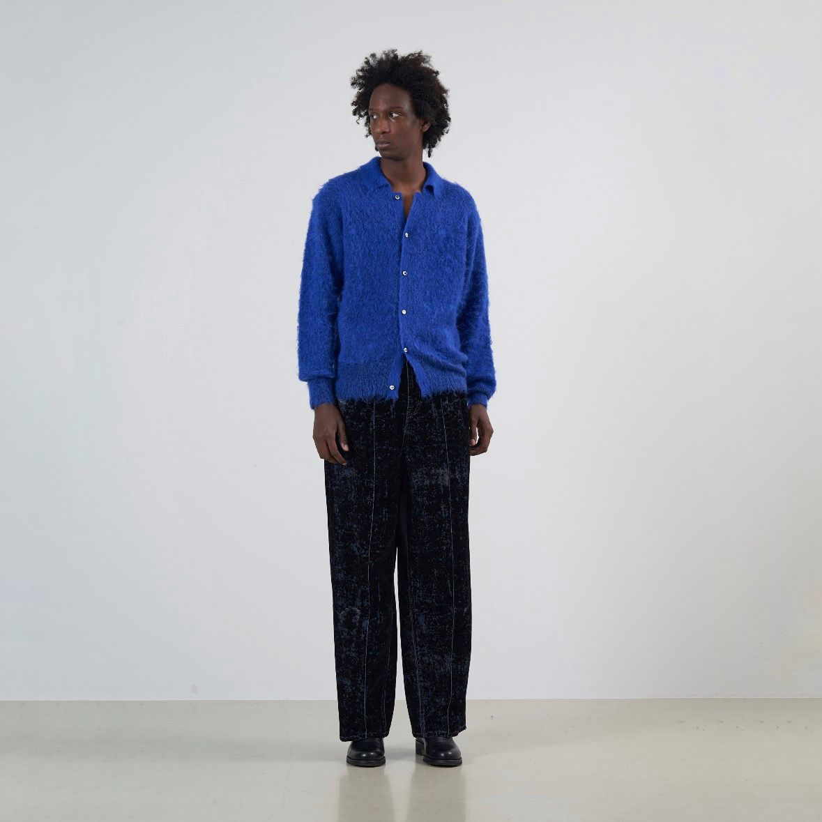 YOKE - 【残り一点】Flocky Printed Denim Wide Leg Buggy Pants | ACRMTSM ONLINE  STORE