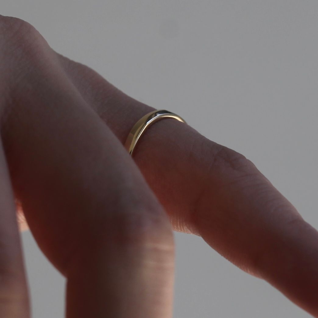 【お取り寄せ注文可能】K10 Narrow Ring_No.3(GOLD)
