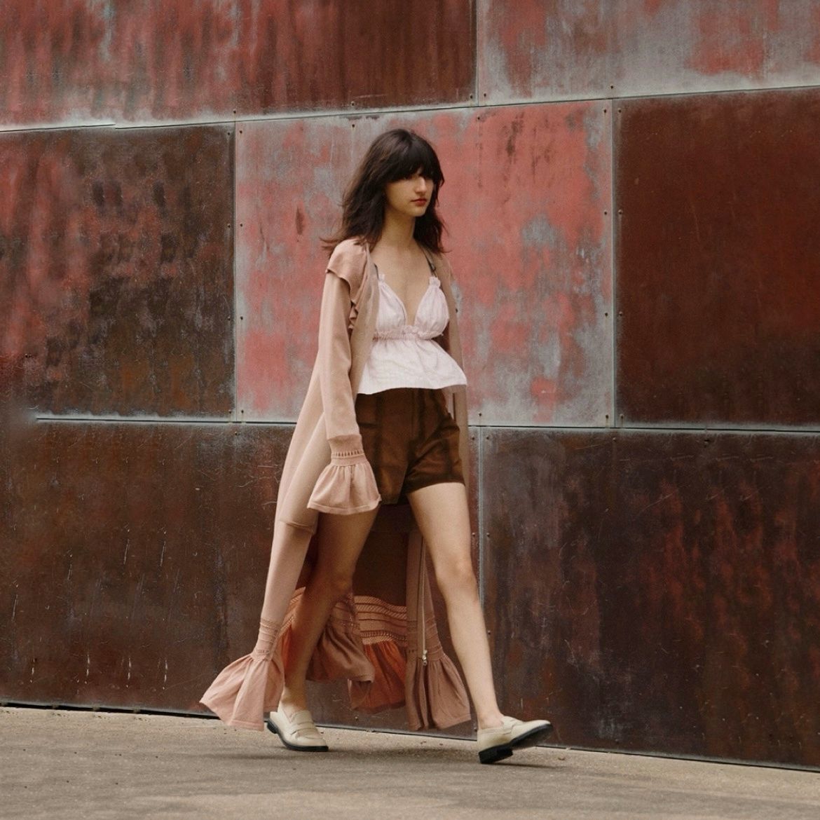 【残り一点】2way Frill Knit Long Dress