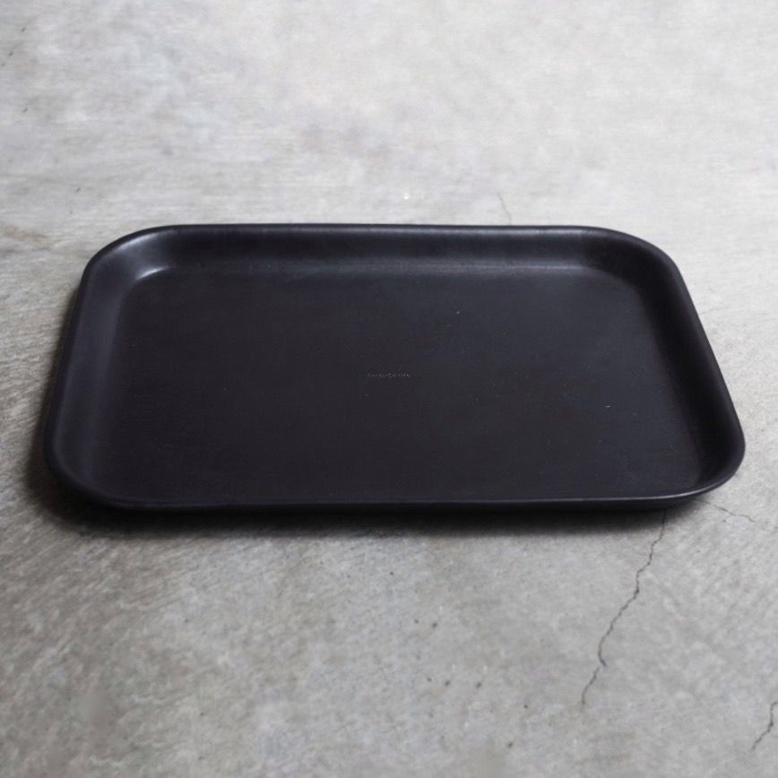 【残り一点】Leather Tray_L(BLACK)