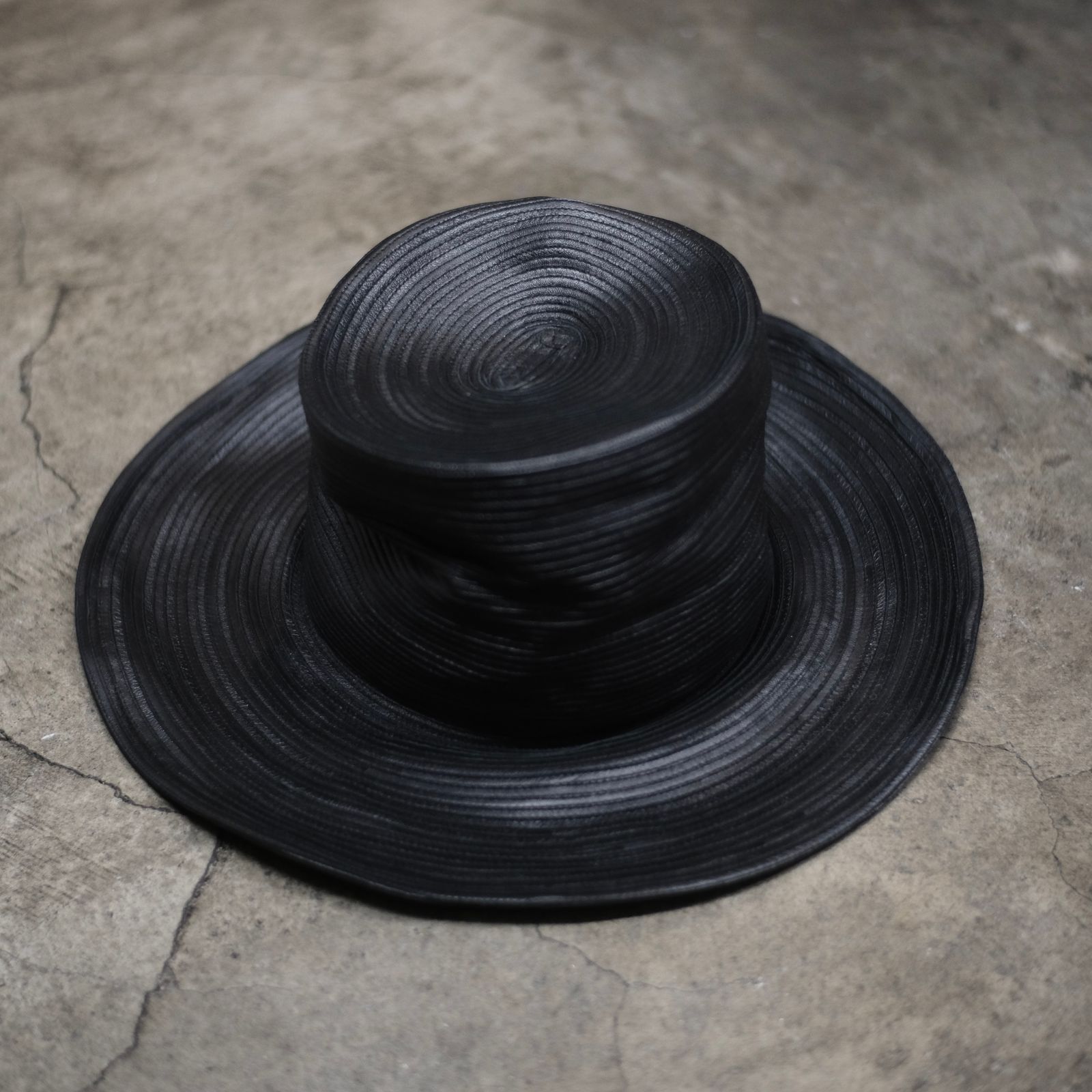 【お取り寄せ注文可能】Leather Blade Boater Hat