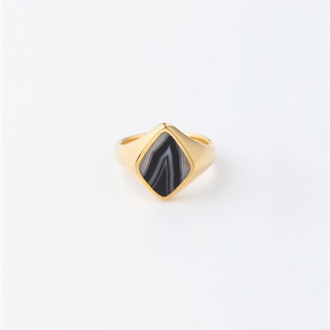 【お取り寄せ注文可能】How Raw Diashape Stone Ring(GOLD)