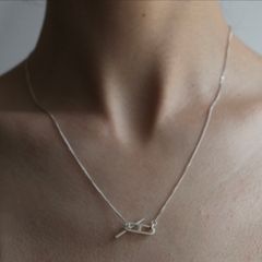 【残り一点】Curb Flat Anchor T-BAR Necklace
