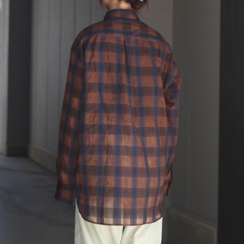 【残り一点】シズルチェックL/Sシャツ