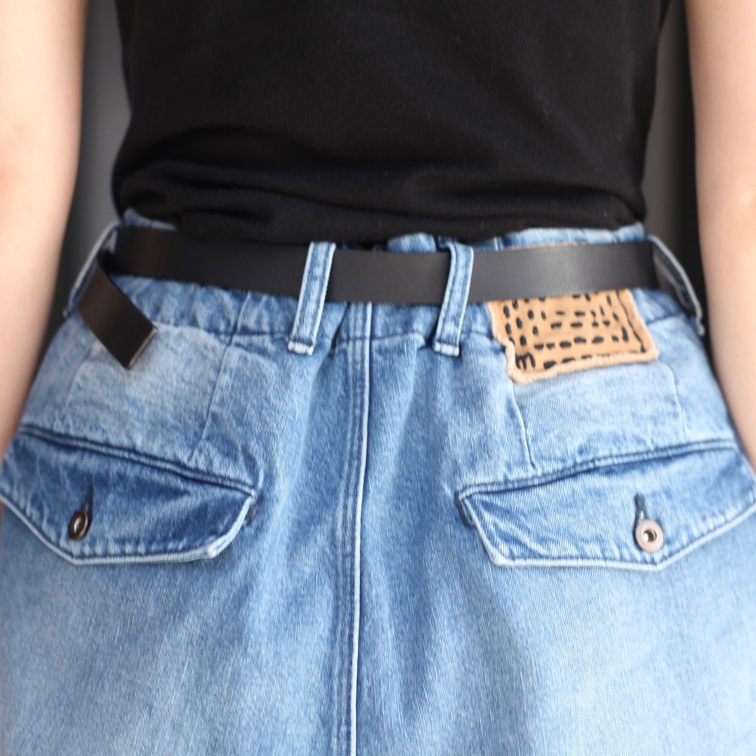 【残り一点】12.5OZワイドデニムパンツ(PRINTED_USED)