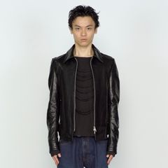 【残り一点】Zip Up Leather Shirt