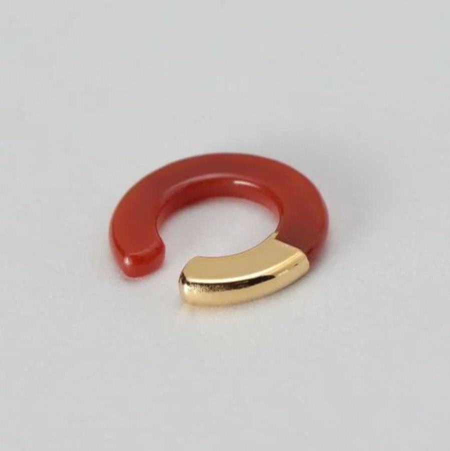 【残り一点】Ukishima Red Agate Ear Cuff(片耳用）