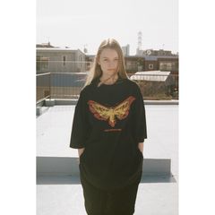 【残り一点】Pigment Drop Shoulder T-shirt(MOTH)