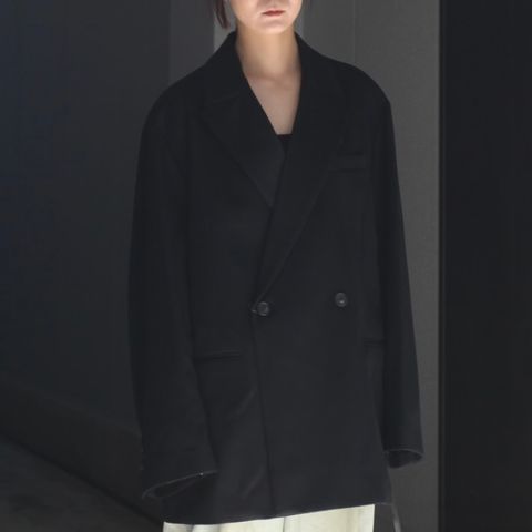 【残り一点】W/CA Beaver Back Slash Peak Lapel Jacket