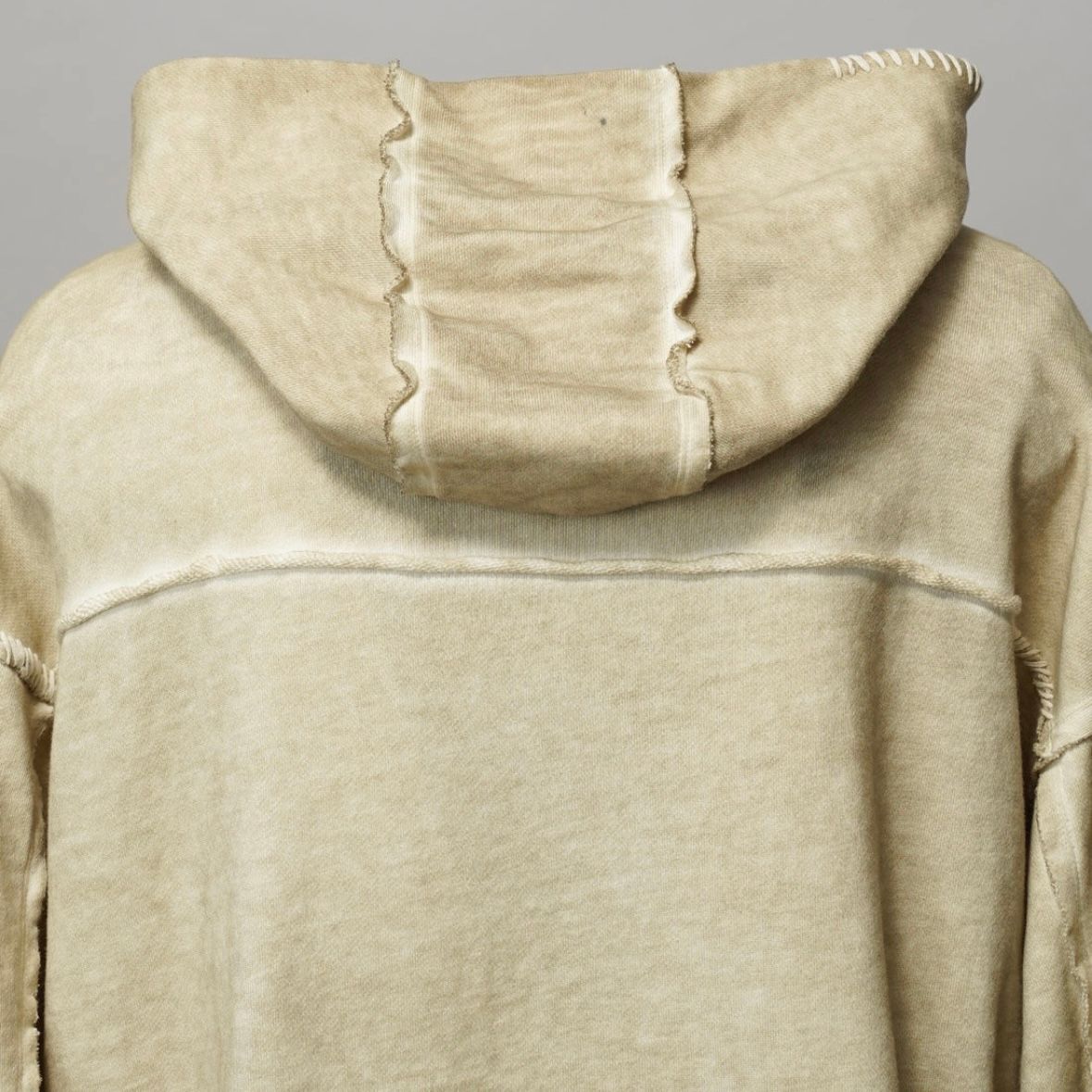 【残り一点】Over-Dye Embroidery Prime-Over Sweat Zip Hoodie