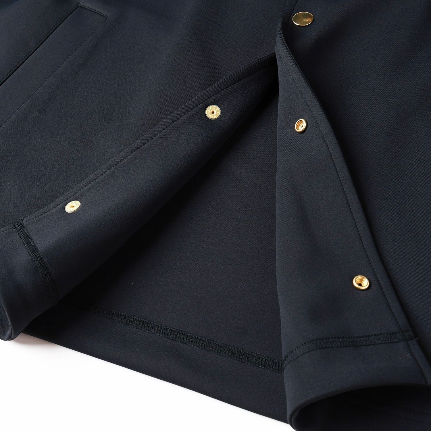 【残り一点】Double Cloth Collarless Dot Button Jacket