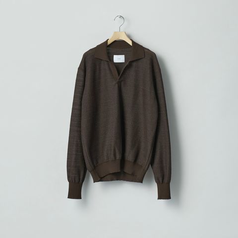 【残りわずか】Slub Cotton Knit Skipper LS