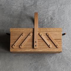 【残り一点】ソーイングボックス_小(OAK)