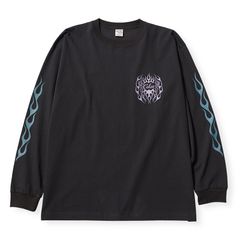 【残り一点】Vintage Type Flame Logo Pinstriping L/S Tee