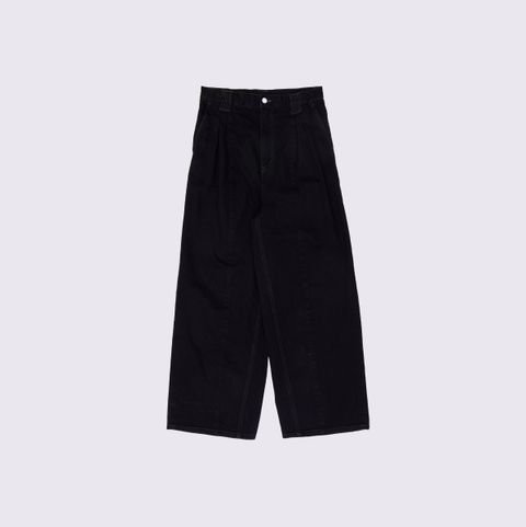 【残り一点】3pleated Wide Leg Denim Trousers