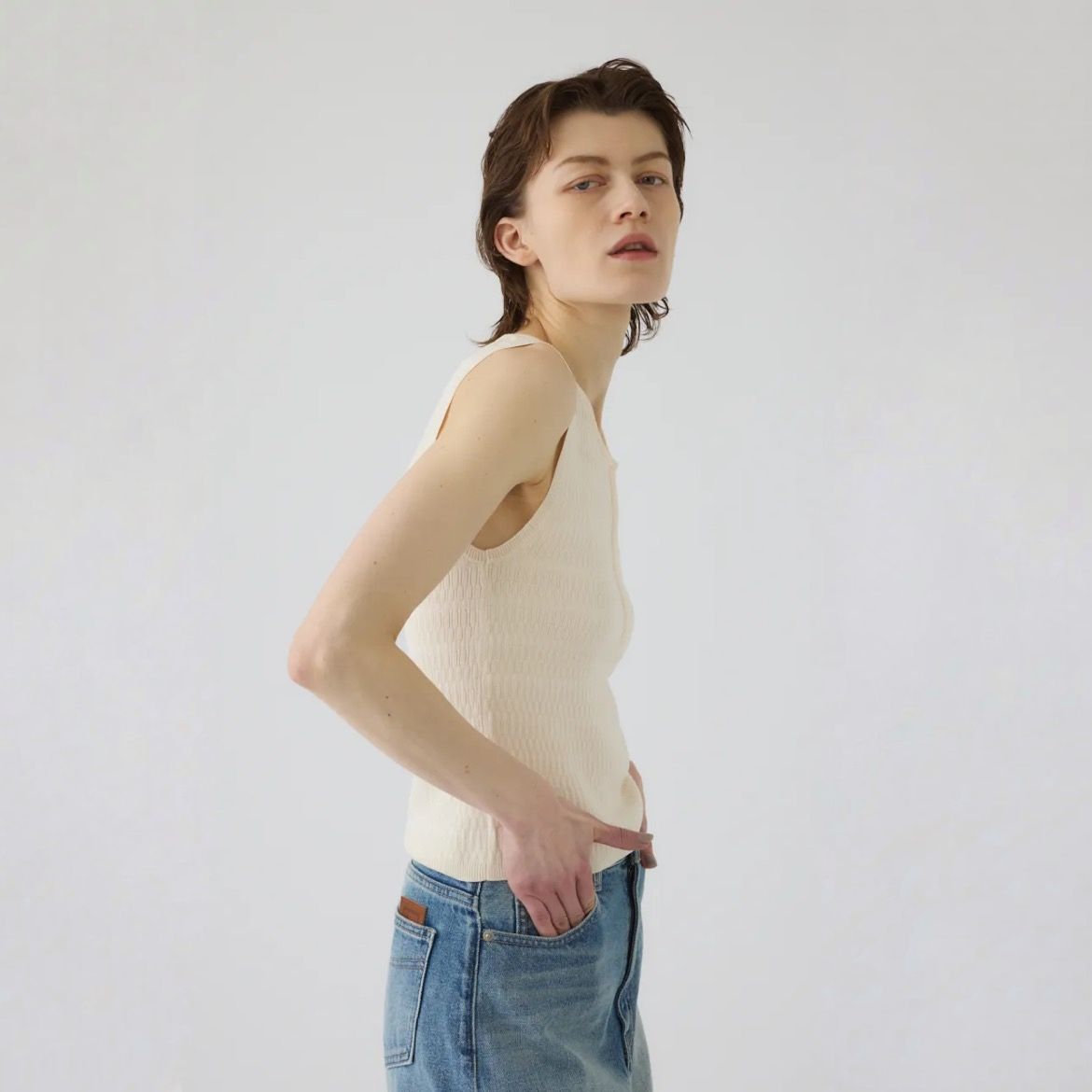 【残り一点】Round Neck Hook Tank