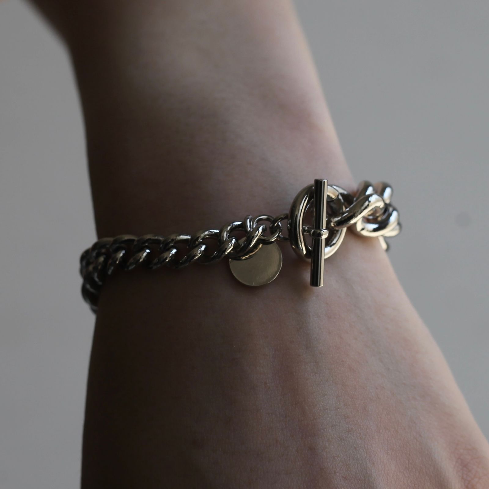 【再販売通知受付可能】Gradation Chain Bracelet(SILVER)