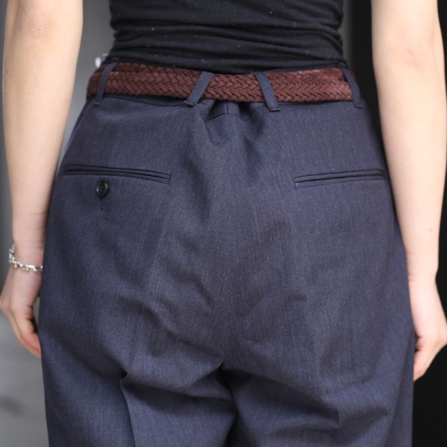 安いストア YOKE（ヨーク）JACQUARD BELTED WIDE TROUSERS