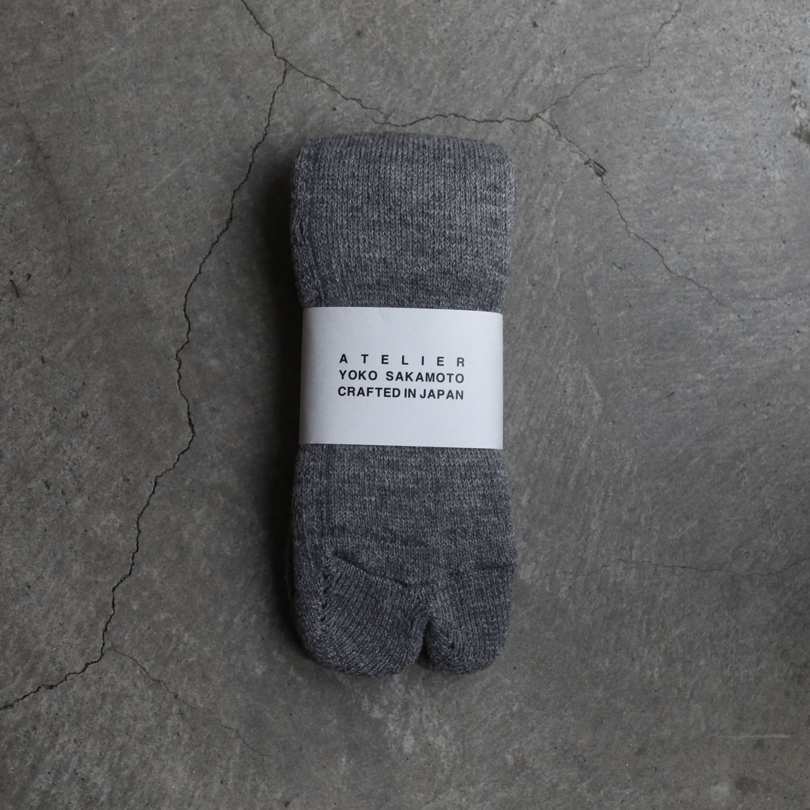 【残りわずか】Wool Tabi Pile Socks(HEATHER GRAY)