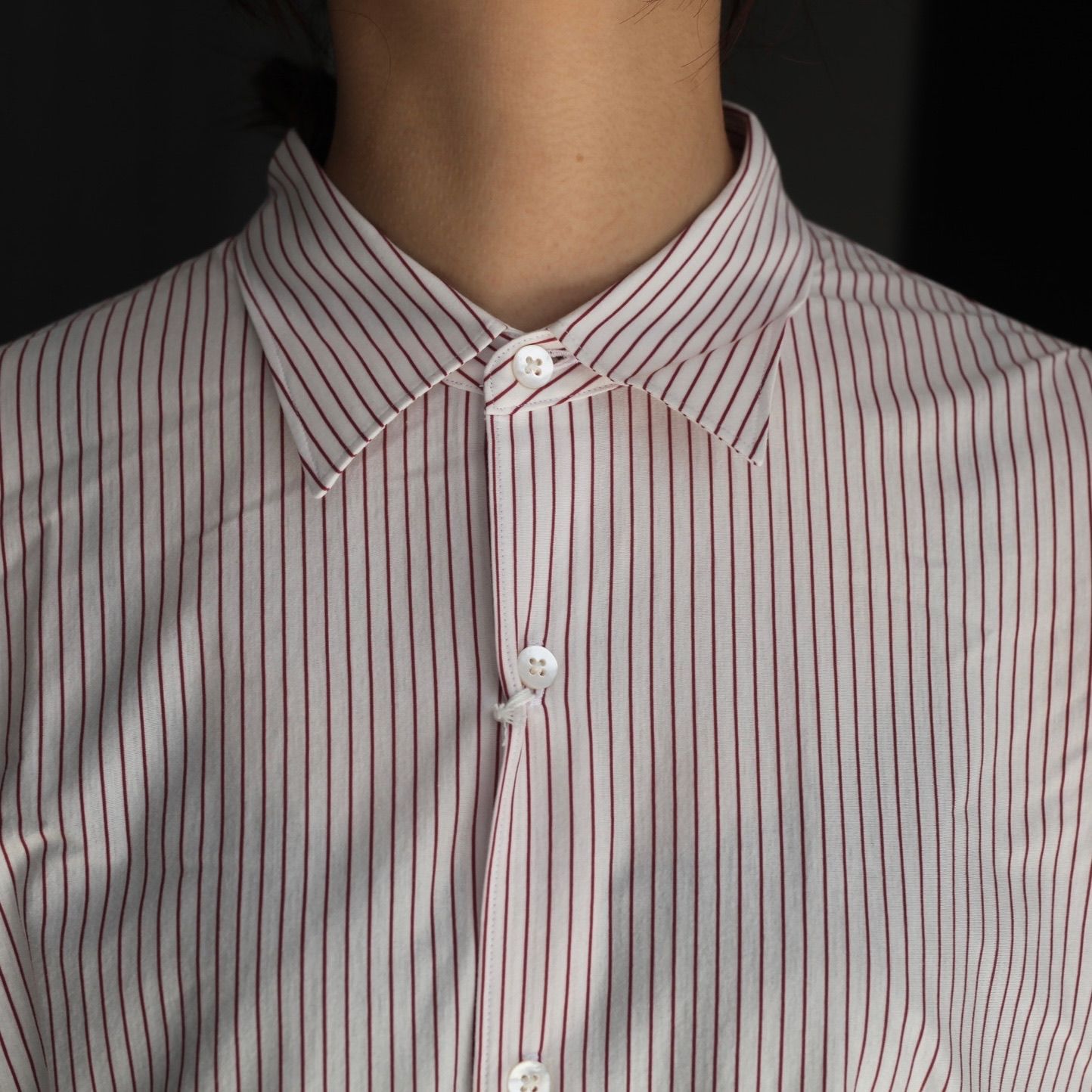 KANEMASA PHIL. - 【残り一点】46G Modest Stripe Shirt