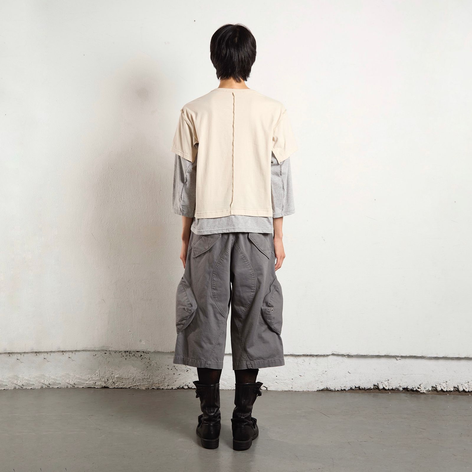 【残り一点】Double Layered 3/4 Sleeve T-Shirt
