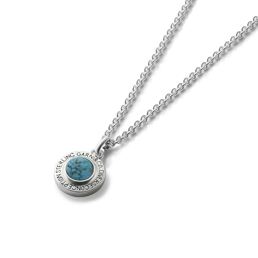 【お取り寄せ注文可能】Round Stone Pendant_L(BLUE)