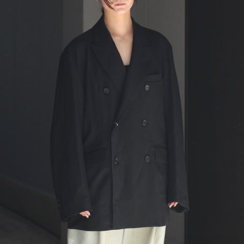 【残り一点】Wool Gabardine Double Breasted Jacket