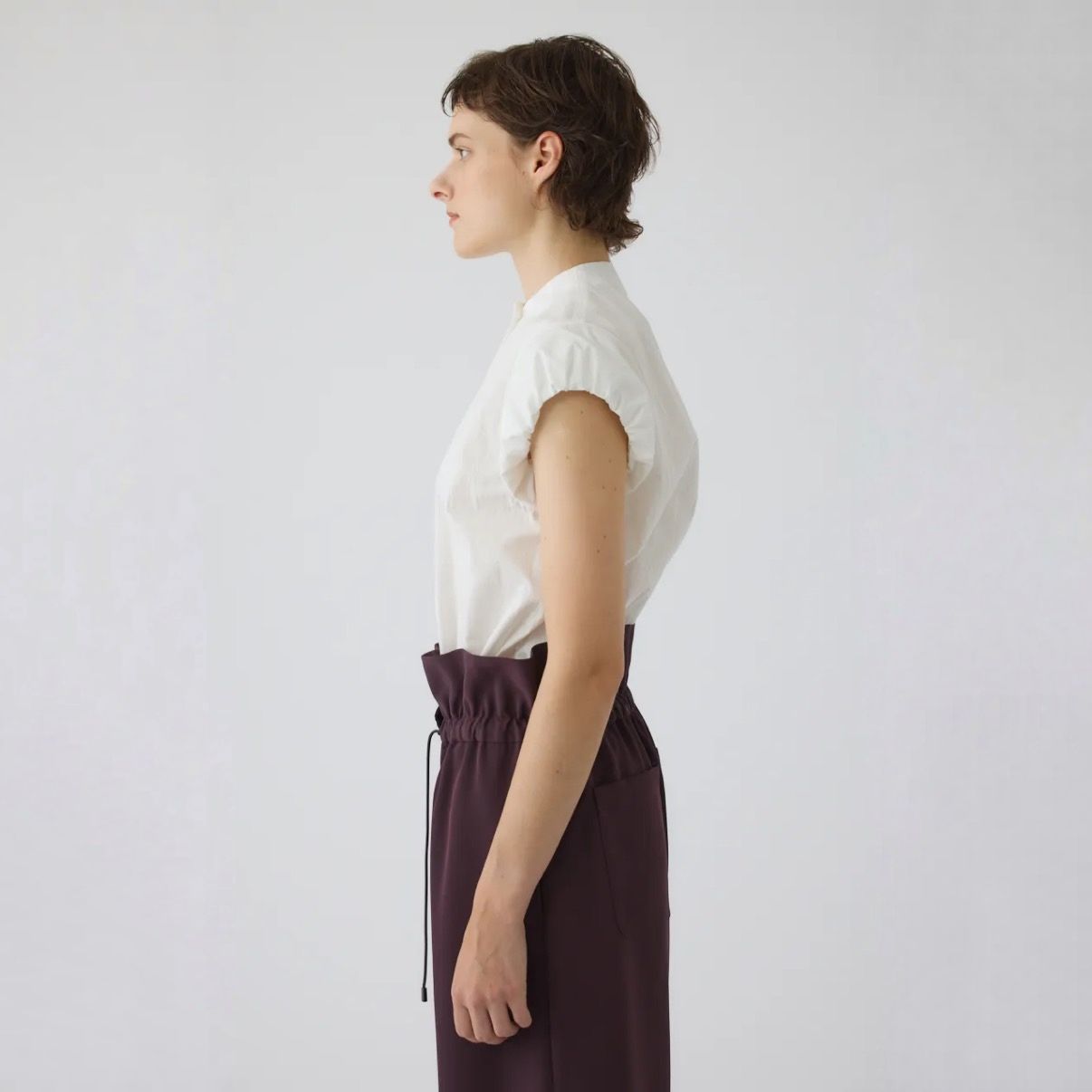 【残り一点】Bottle Neck Volume Blouse
