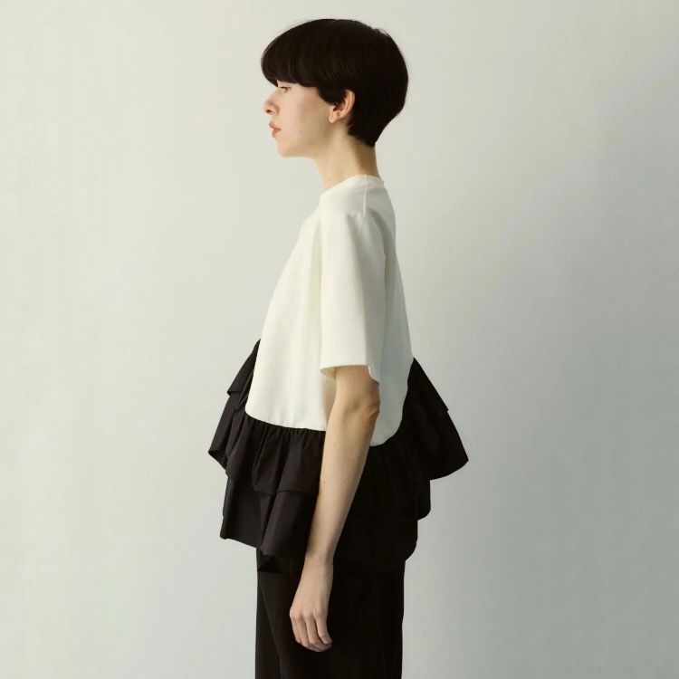 【残り一点】Frill Hem Ponte Tops