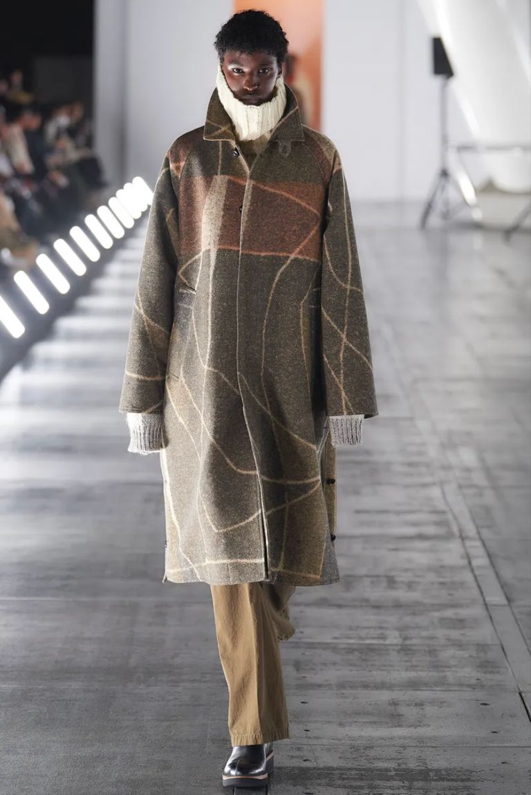 タータンチェック ウールコート Marcus ☆ Tara Jarmon YOKE - 2023 AW | ACRMTSM ONLINE STORE