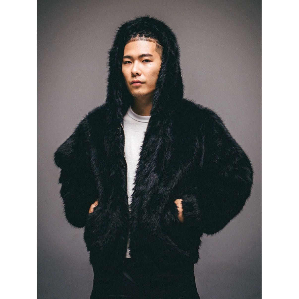 【残り一点】Faux Fur Zip Hoodie